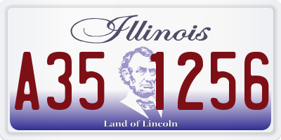IL license plate A351256