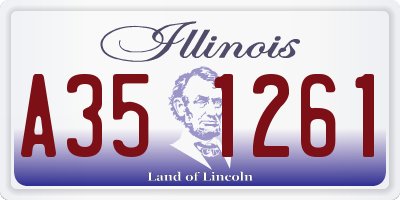 IL license plate A351261
