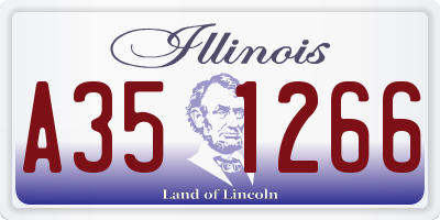 IL license plate A351266