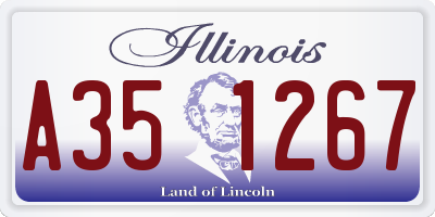 IL license plate A351267