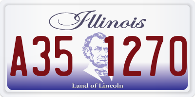 IL license plate A351270