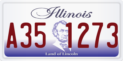 IL license plate A351273