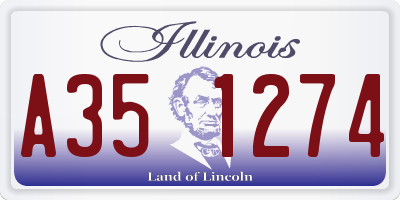 IL license plate A351274