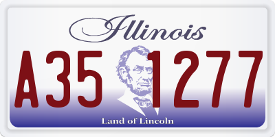IL license plate A351277