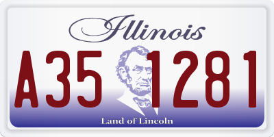 IL license plate A351281