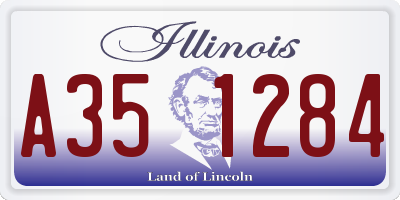 IL license plate A351284