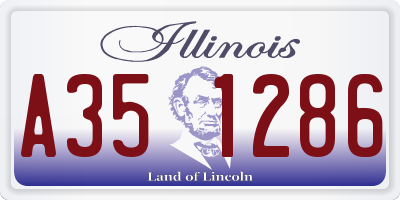 IL license plate A351286