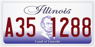 IL license plate A351288
