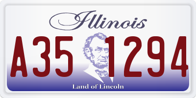 IL license plate A351294