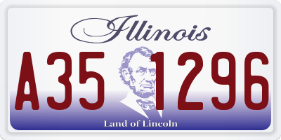 IL license plate A351296