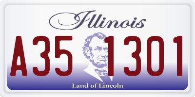 IL license plate A351301