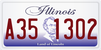 IL license plate A351302