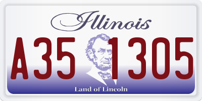 IL license plate A351305