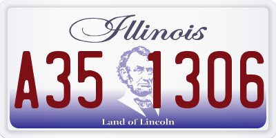 IL license plate A351306