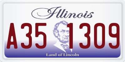IL license plate A351309