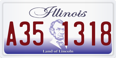IL license plate A351318