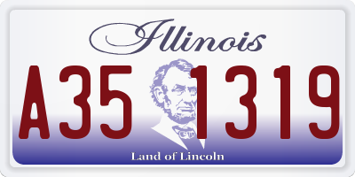 IL license plate A351319