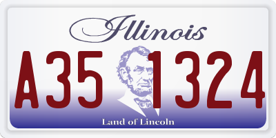 IL license plate A351324
