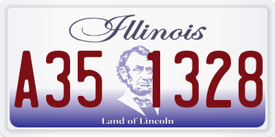 IL license plate A351328