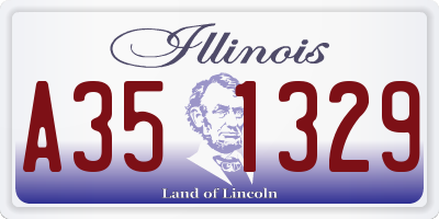 IL license plate A351329