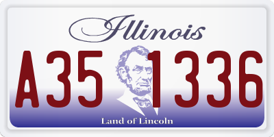 IL license plate A351336