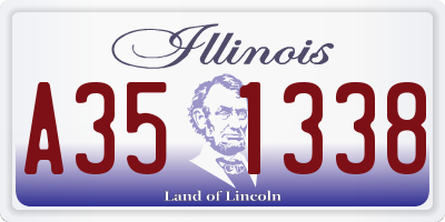 IL license plate A351338