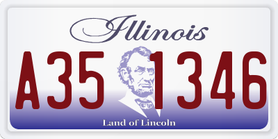IL license plate A351346
