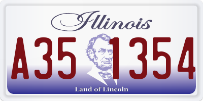 IL license plate A351354