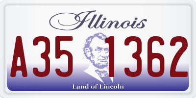 IL license plate A351362