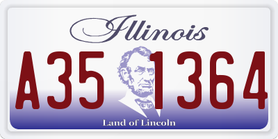 IL license plate A351364