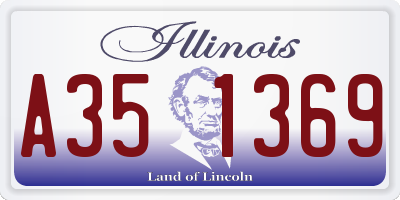 IL license plate A351369