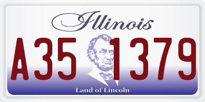 IL license plate A351379