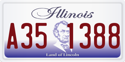 IL license plate A351388