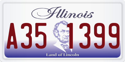 IL license plate A351399