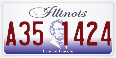 IL license plate A351424