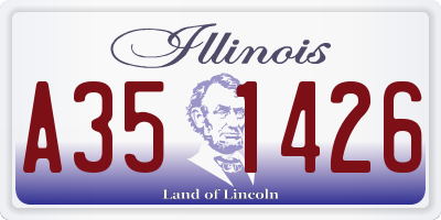 IL license plate A351426