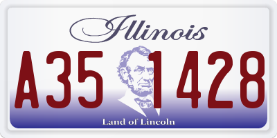 IL license plate A351428