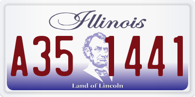 IL license plate A351441