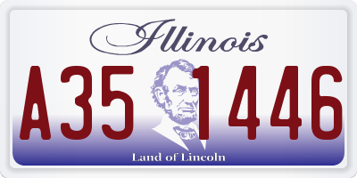 IL license plate A351446
