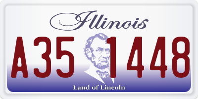 IL license plate A351448