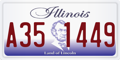 IL license plate A351449