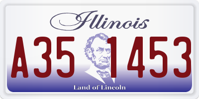 IL license plate A351453