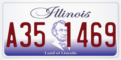 IL license plate A351469