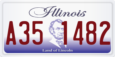 IL license plate A351482