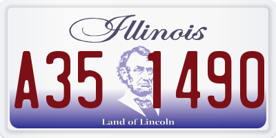 IL license plate A351490