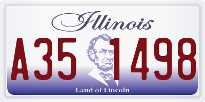 IL license plate A351498