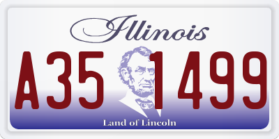 IL license plate A351499