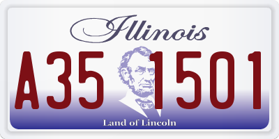IL license plate A351501