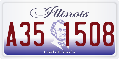 IL license plate A351508