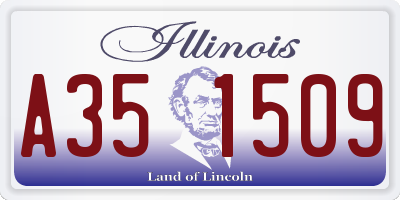 IL license plate A351509